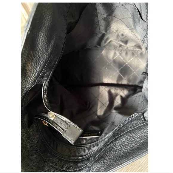 Michael Kors black leather hobo bag  #017 - Picture 7 of 9